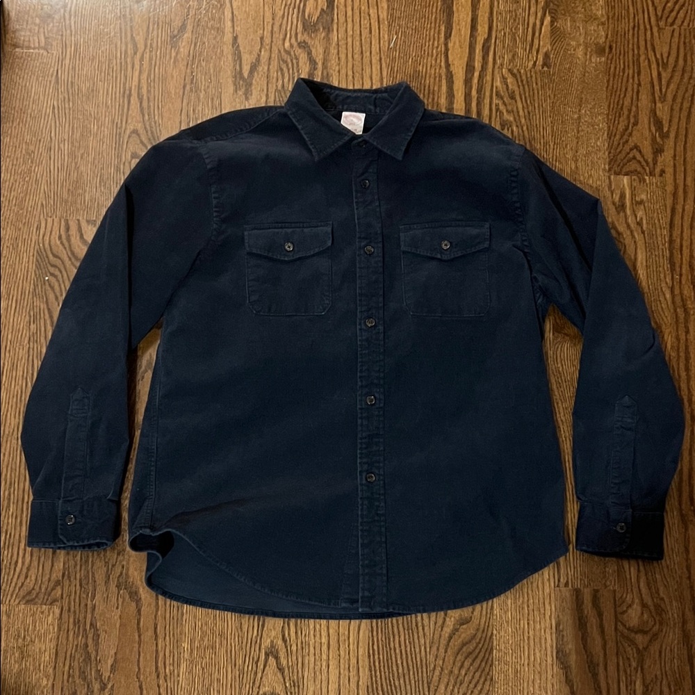 Navy Blue Button-Up Shirt